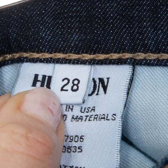 Hudson Dark Wash Muse Crop Skinny Denim Jeans w/ 5 Inch Cuff Womens Size 28 - Picture 11 of 12